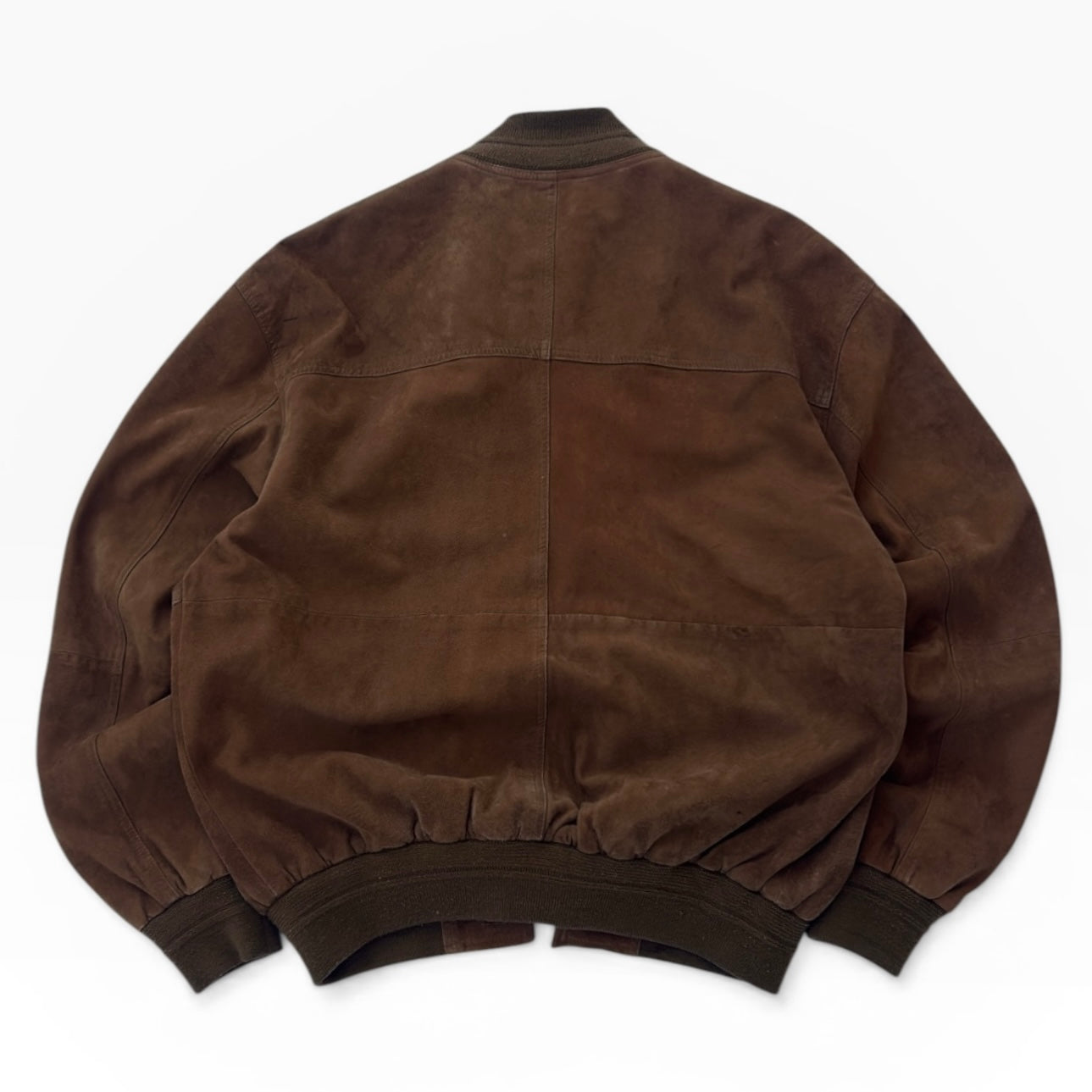 Leather Basics Camel suede bomber jacket