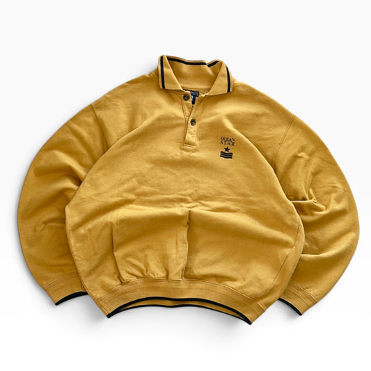 Graphic 1/4 Button up sweatshirt