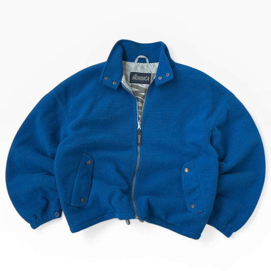 Nordica thick blue full zip fleece jacket