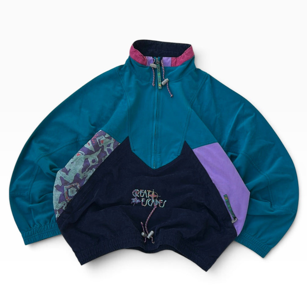 Great escapes 90s 1/4 zip overshirt