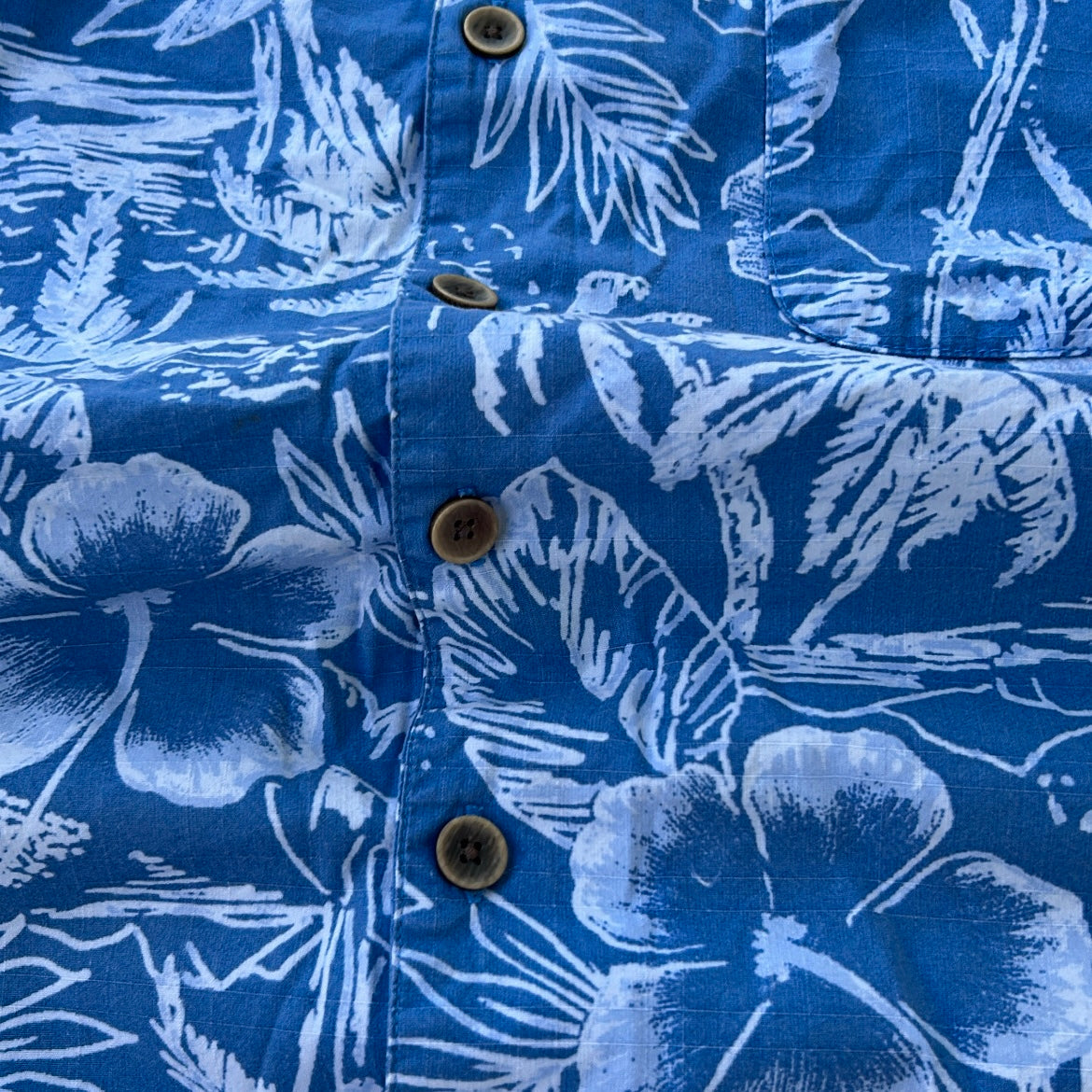 OP Hawaiian blue shirt