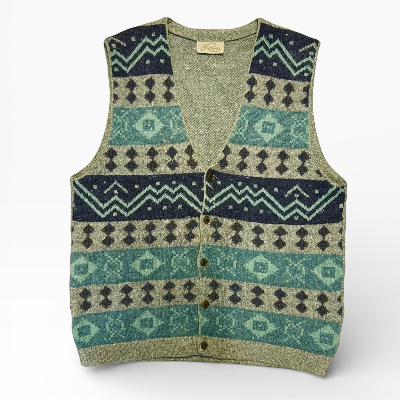 Rodes Patterned vest button up top
