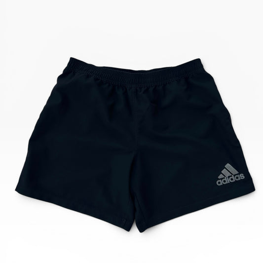 Adidas black track adjustable shorts