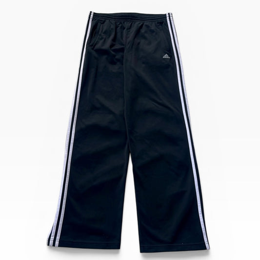 Adidas originals black x three stripe adjustable track pants