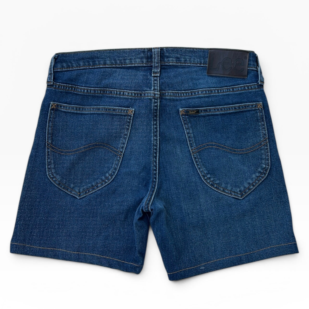 LEE dark wash denim shorts