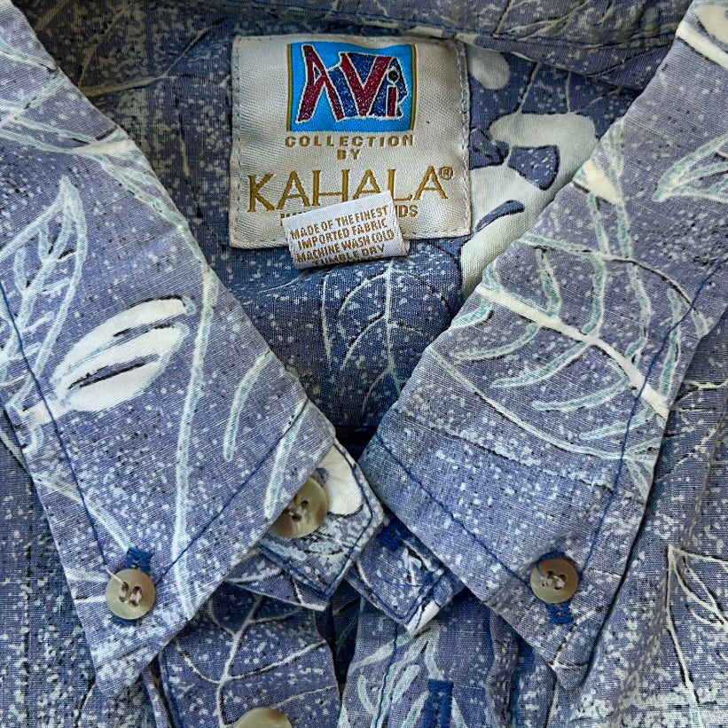 Avi Kahala hawaiian 1/4 button shirt