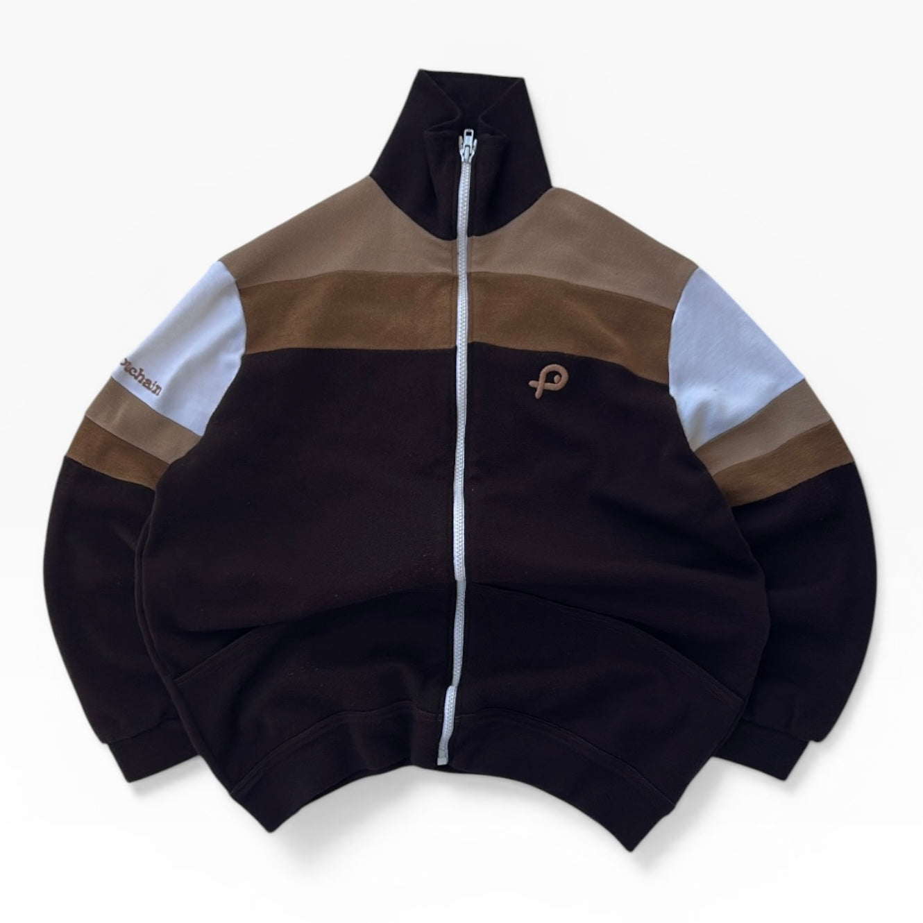 Italian pouchain Choco brown tones vintage full zip vintage jacket