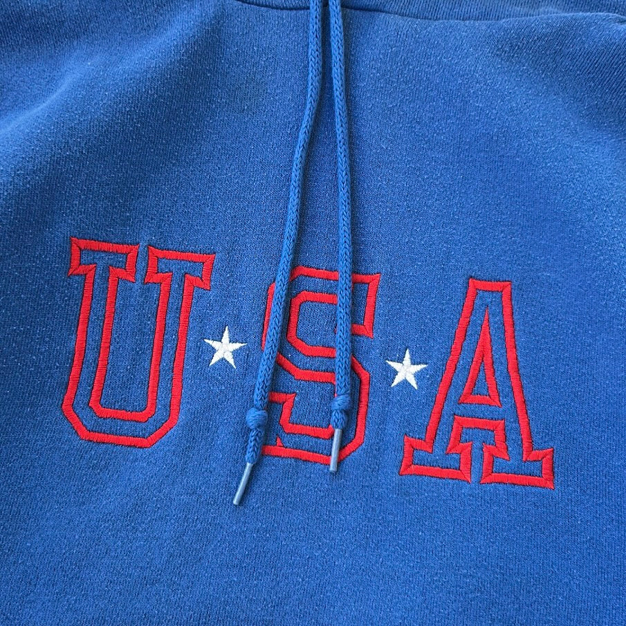 USA graphic blue hoodie