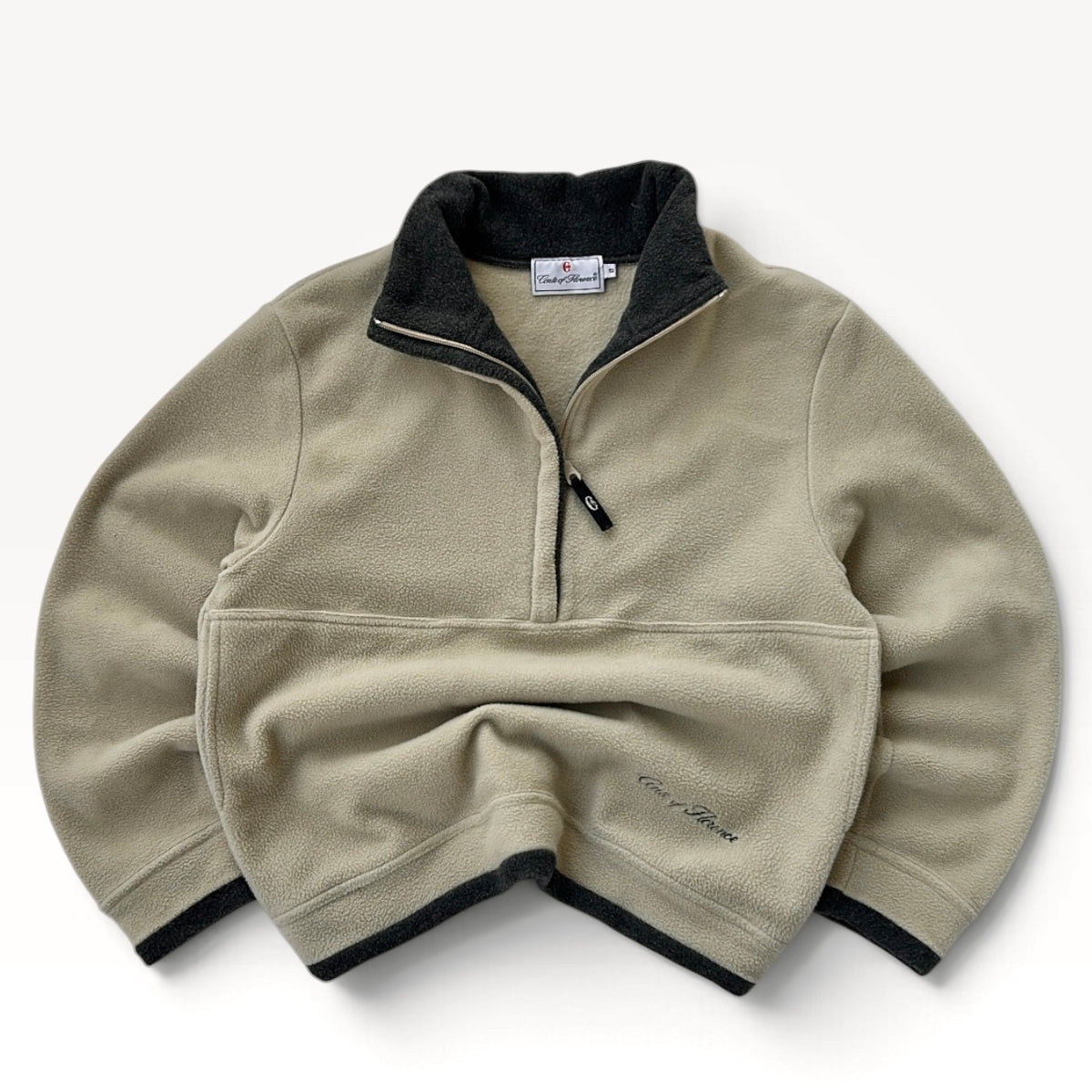 Conte of Florence cream 1/4 Zip fleece