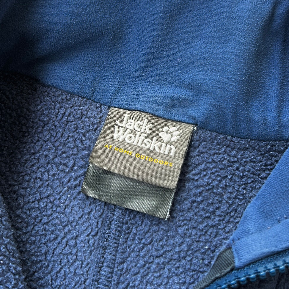 Jack Wolfskin hiking dusty blue adjustable full zip fleece