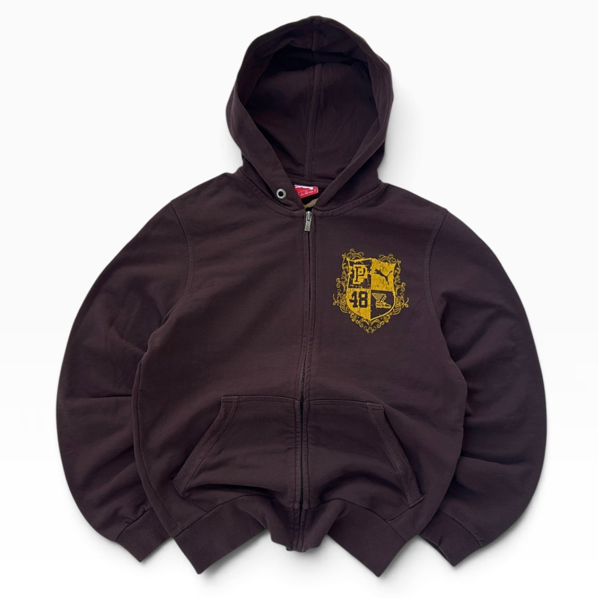 Puma chocolate brown 00’s hooded jacket