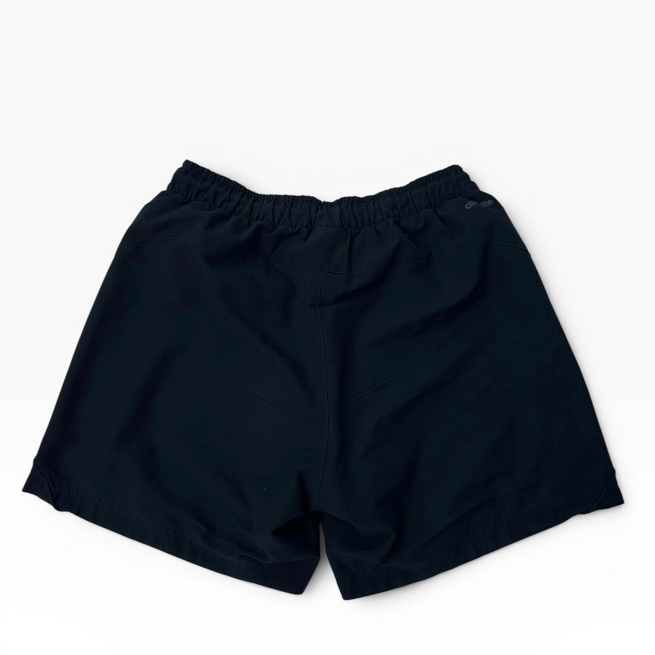 Adidas black track adjustable shorts