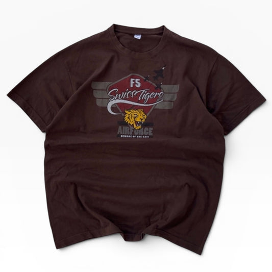 Swiss Tigers Brown graphic tee