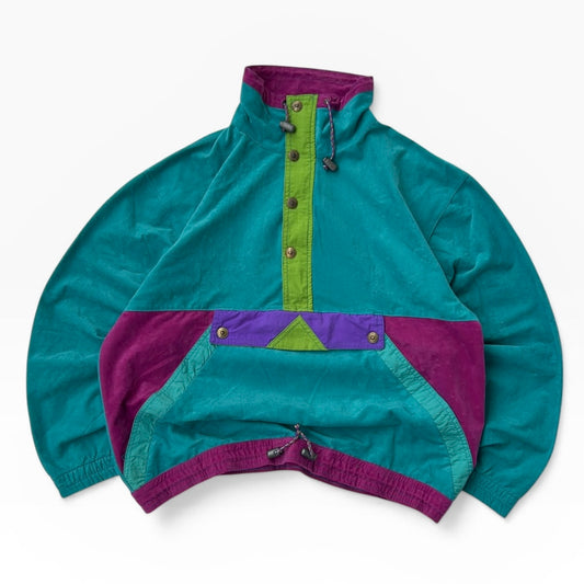 Great escapes vintage crazy 1/4 Zip adjustable overshirt