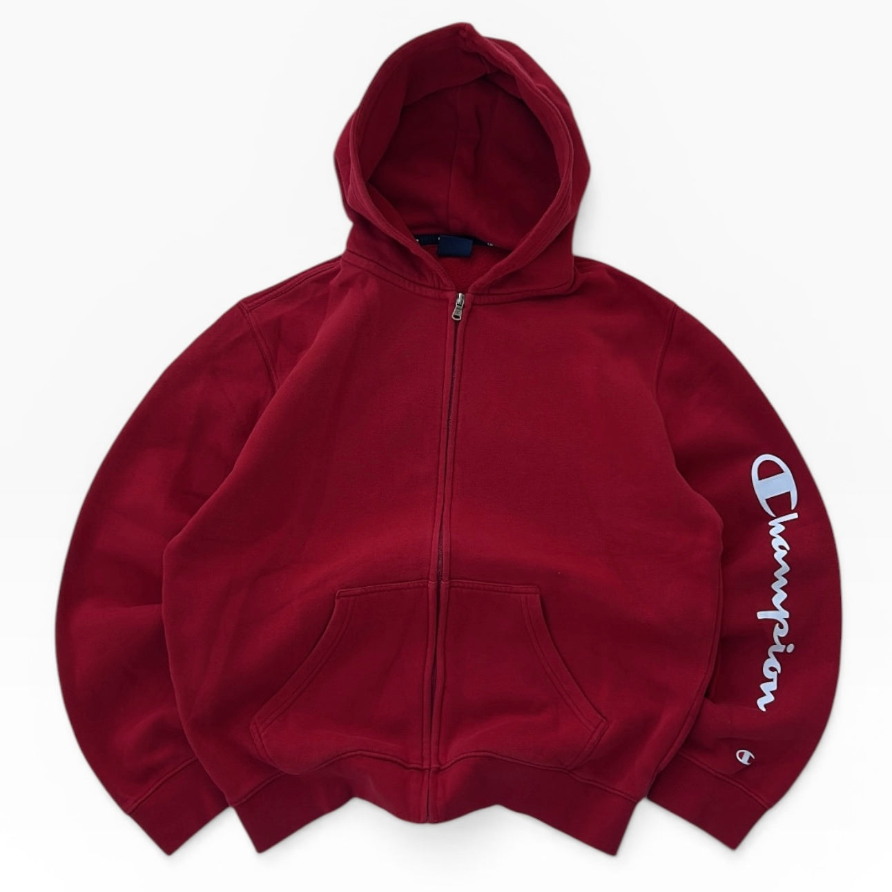 Champion red hooded side logo jacket