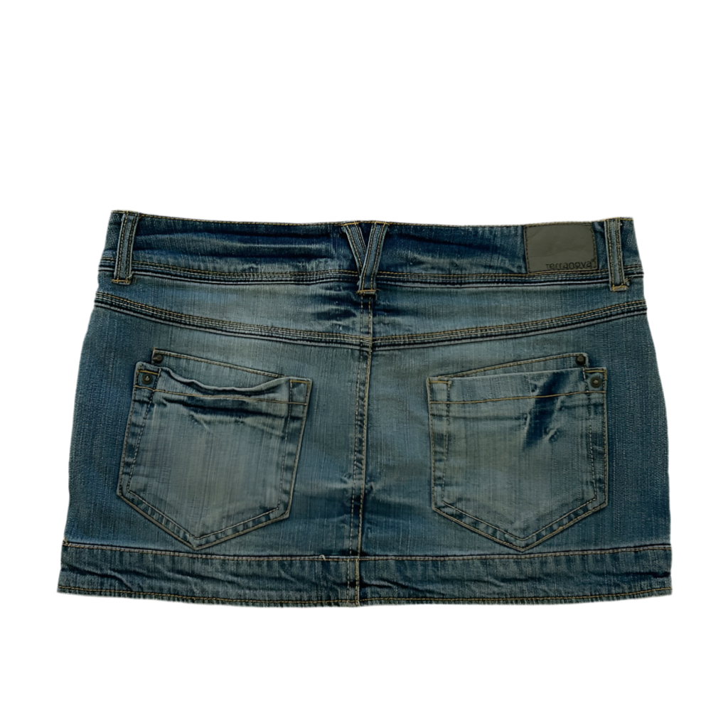Terranova Low-Waisted Mini Denim Skirt