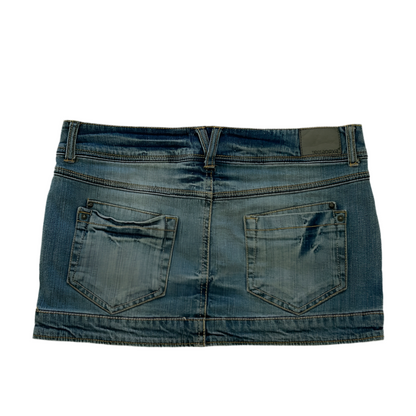 Terranova Low-Waisted Mini Denim Skirt