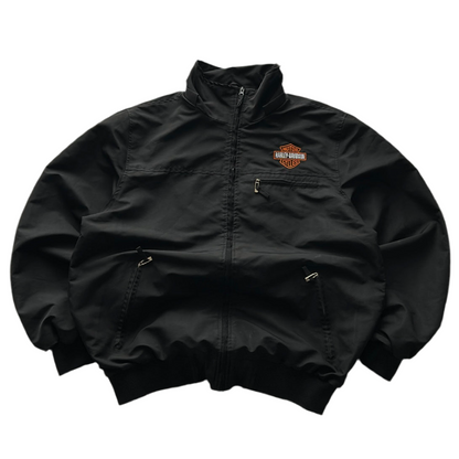 Vintage Harley Davidson Embroidered Logo Spring Jacket