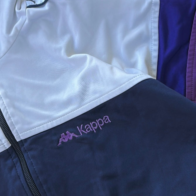 Kappa shell 00’s purple x navy full zip jacket