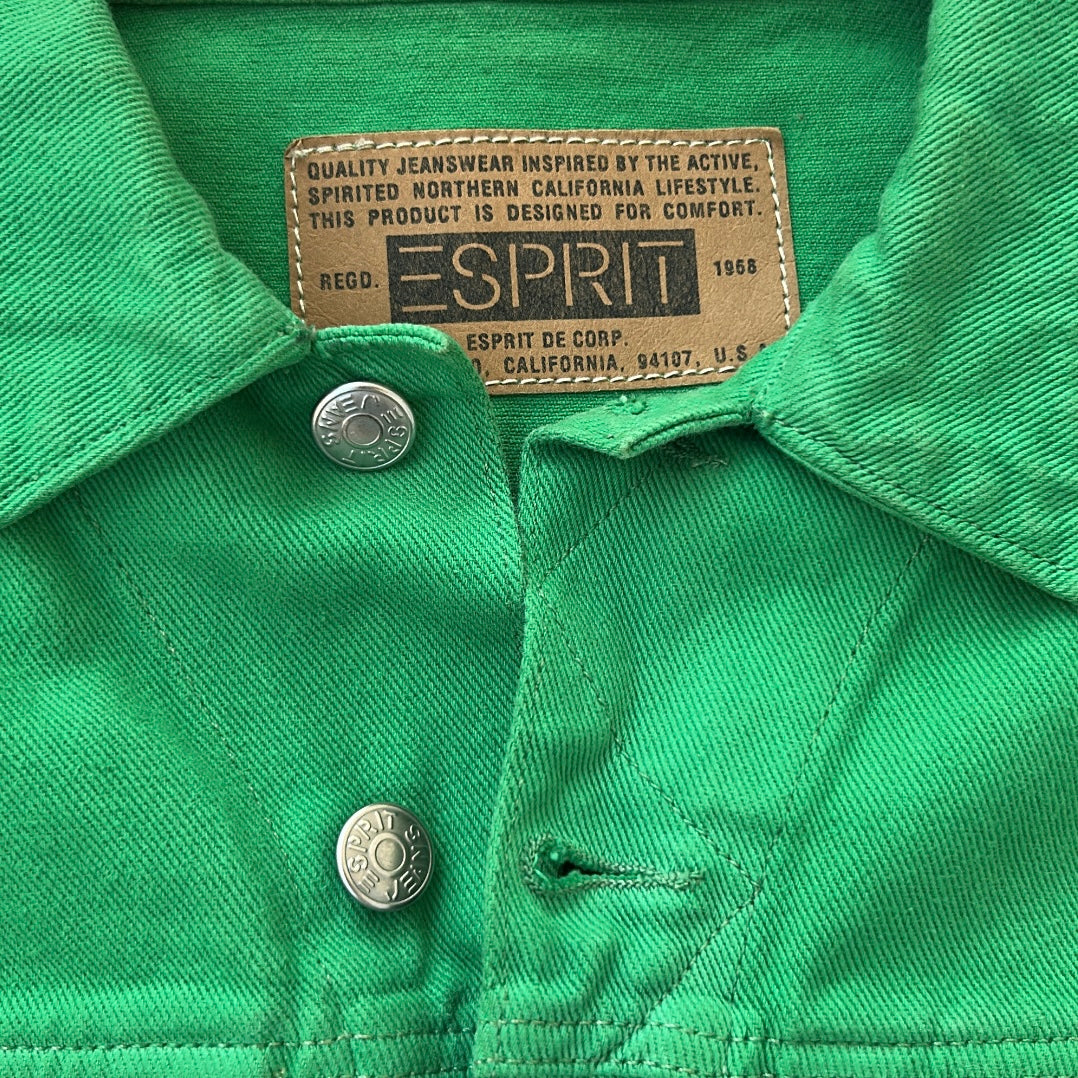 ESPRIT Green denim vest jacket