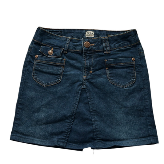 Y2k Dark Wash Denim Mini Skirt