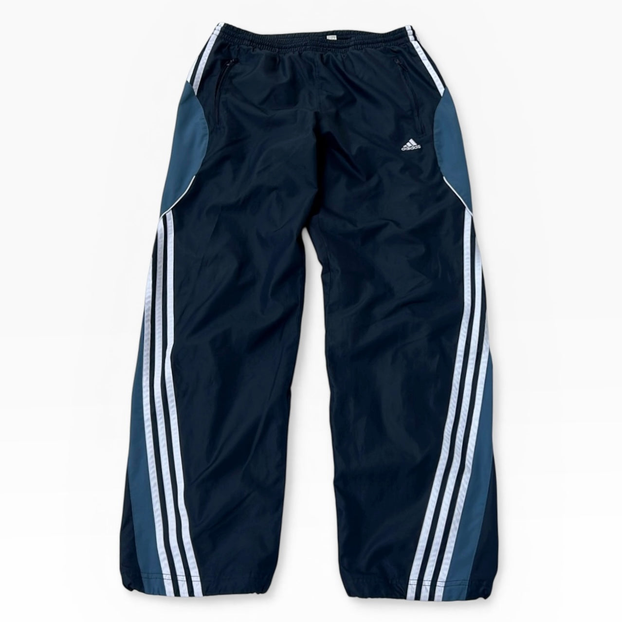 Adidas 90s blue three stripe adjustable track pants