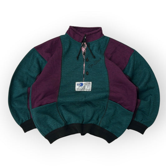 1/4 button vintage sweatshirt