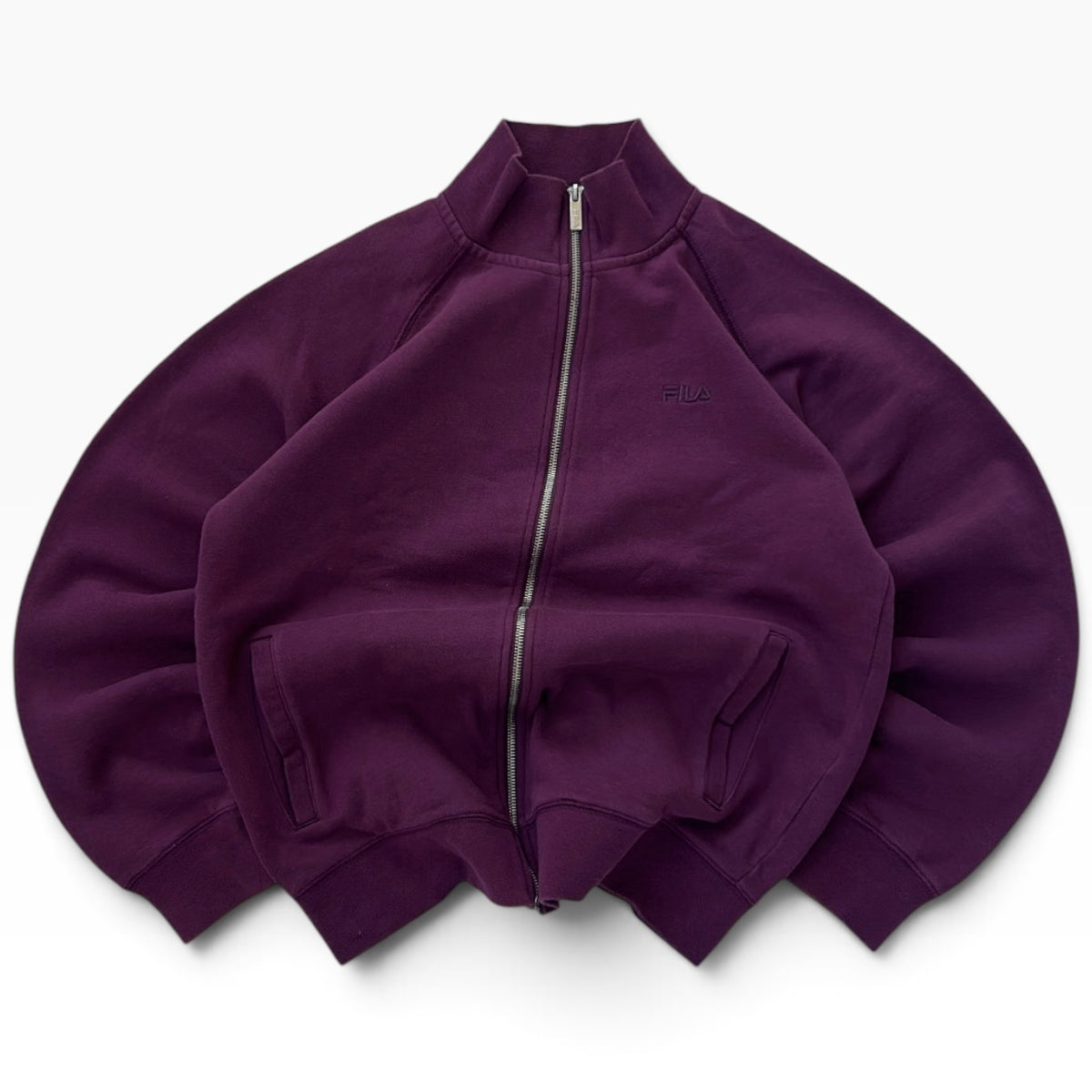 Fila burgundy full zip jacket