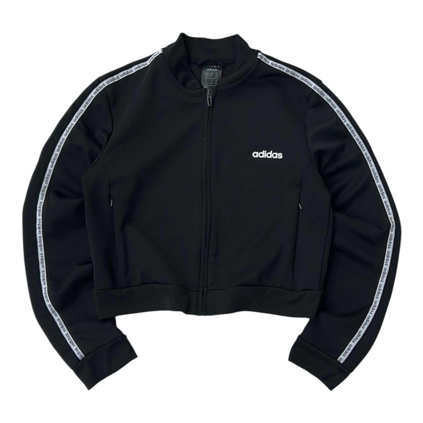 Adidas cropped black jacket