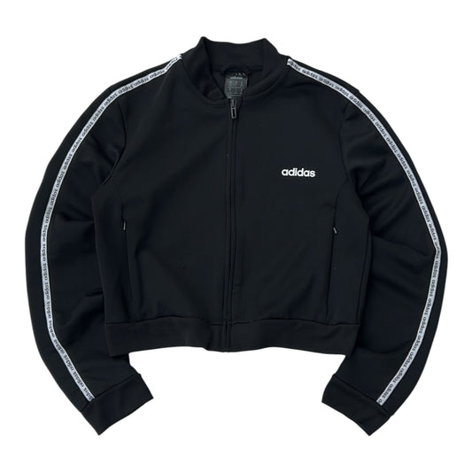 Adidas cropped black jacket