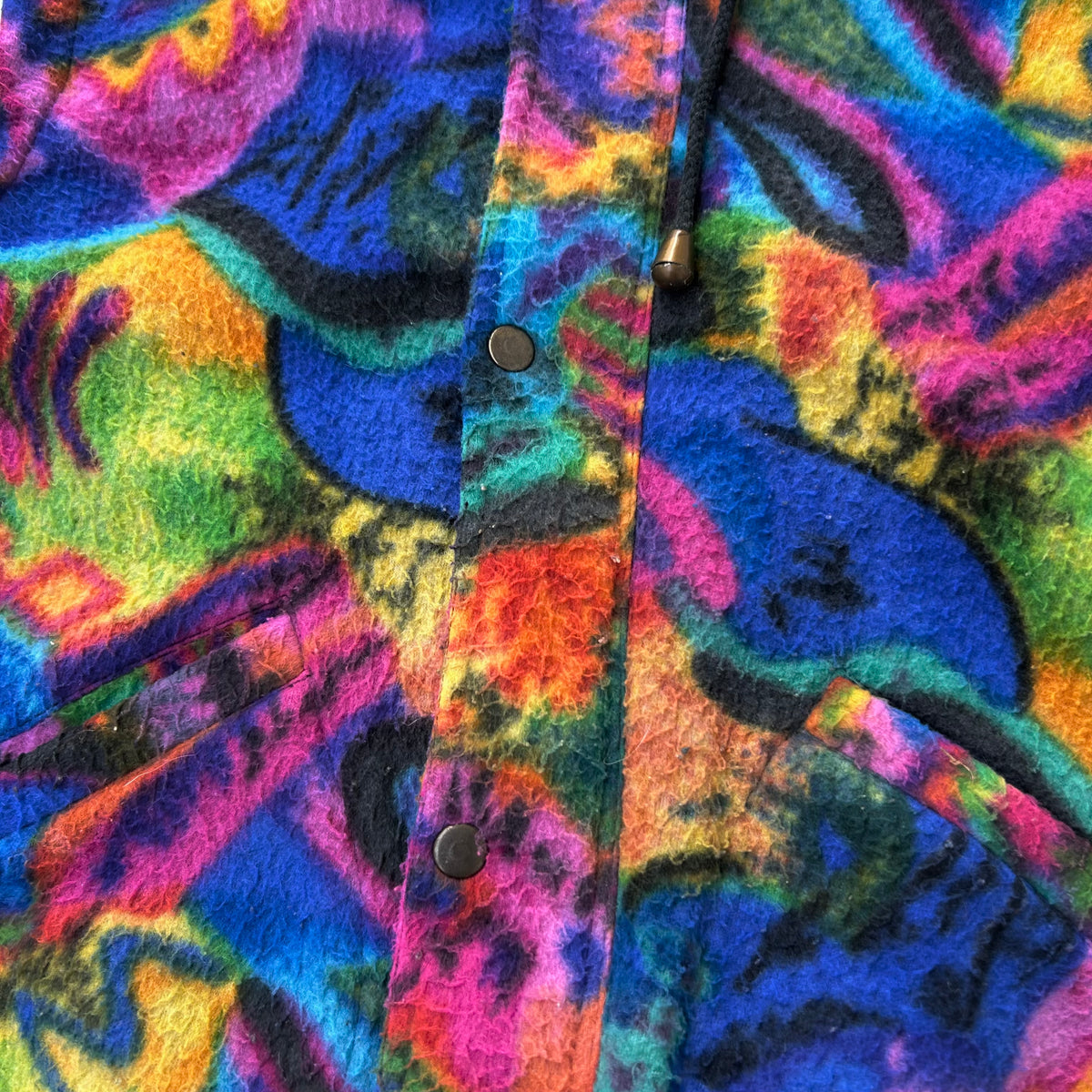 WISE GUYS Colourfull vintage fleece jacket