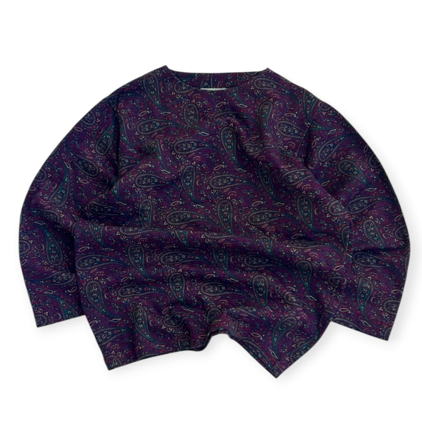 Burgundy Patterned vintage sweatshirt
