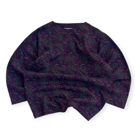 Burgundy Patterned vintage sweatshirt