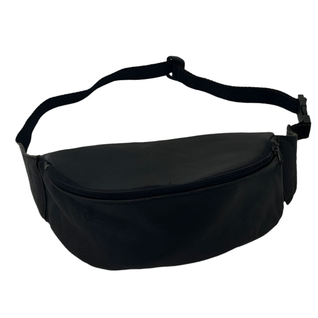 Vintage Leather Banana Bag