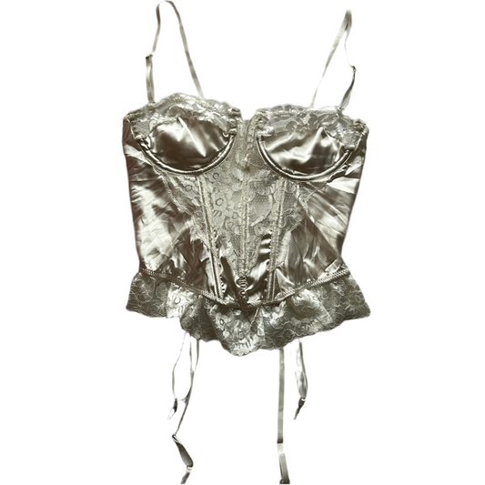 Lace Trim Corset Top (Adjustable Strap)