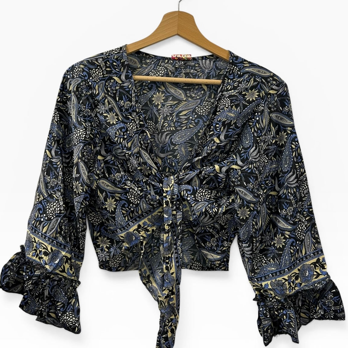 Dead stock retro coloublock tie top
