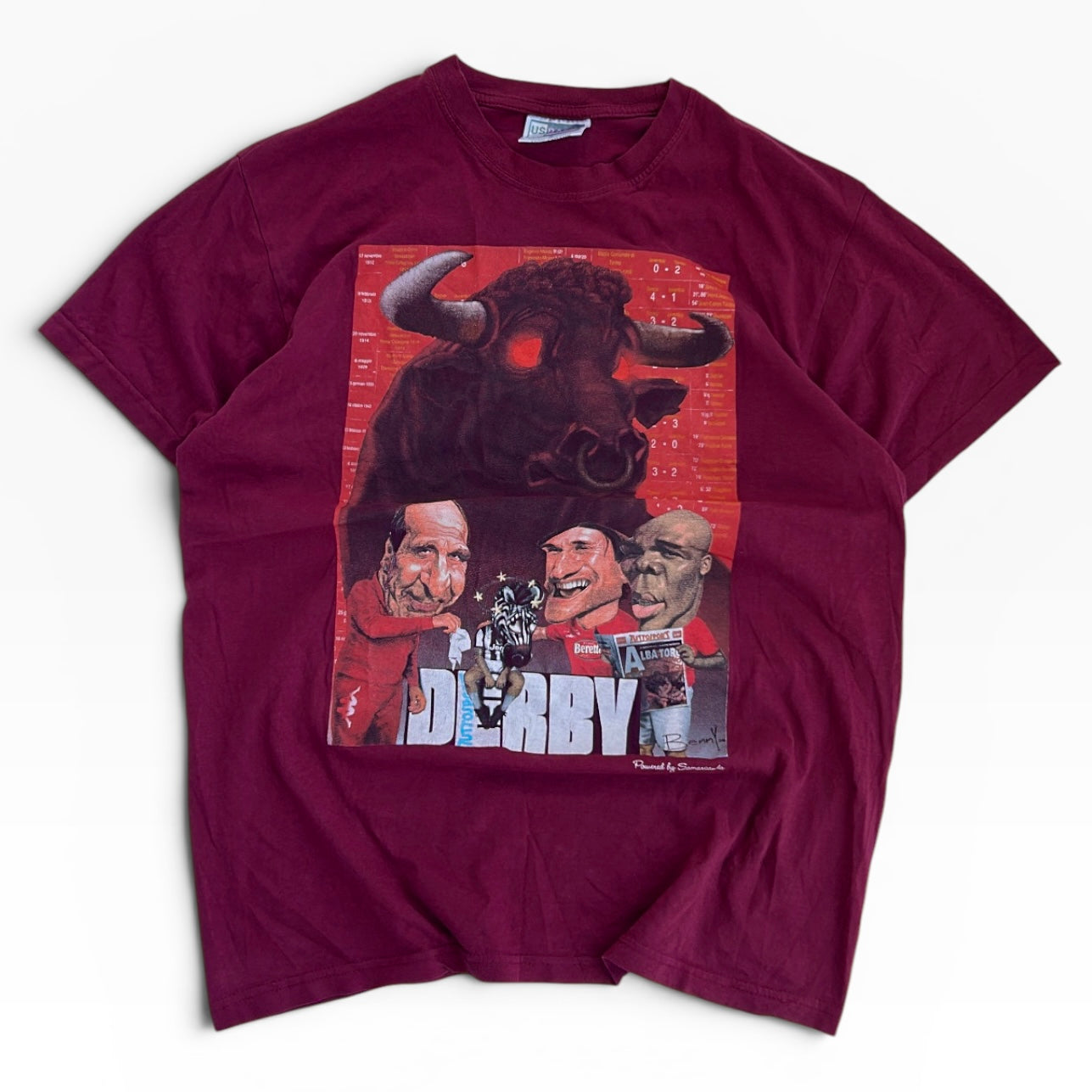 Burgundy derby graphic tee
