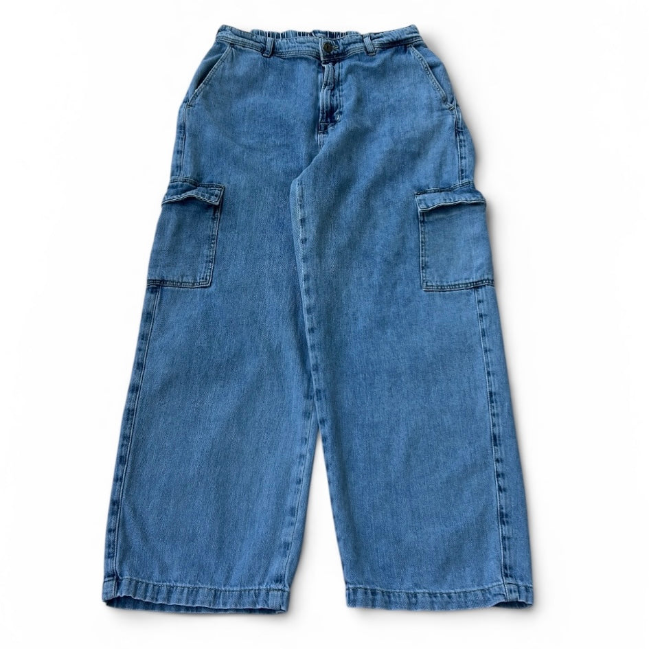 Baggy cargo elastic jeans