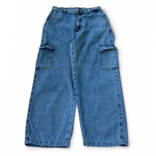 Baggy cargo elastic jeans