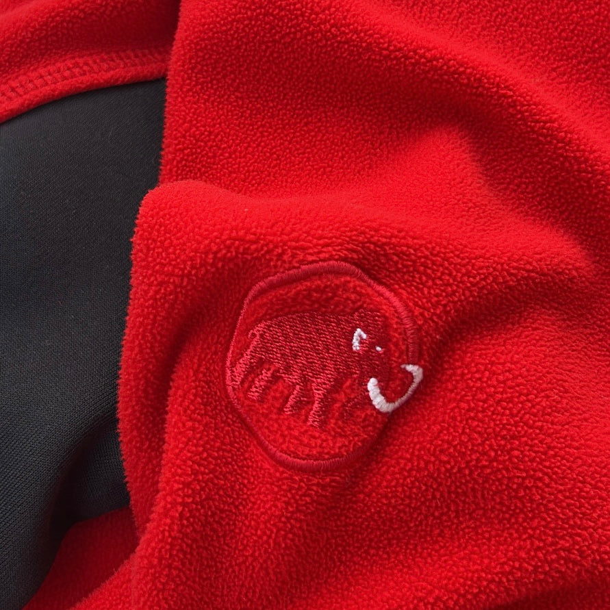 Mammut hot red full zip fleece