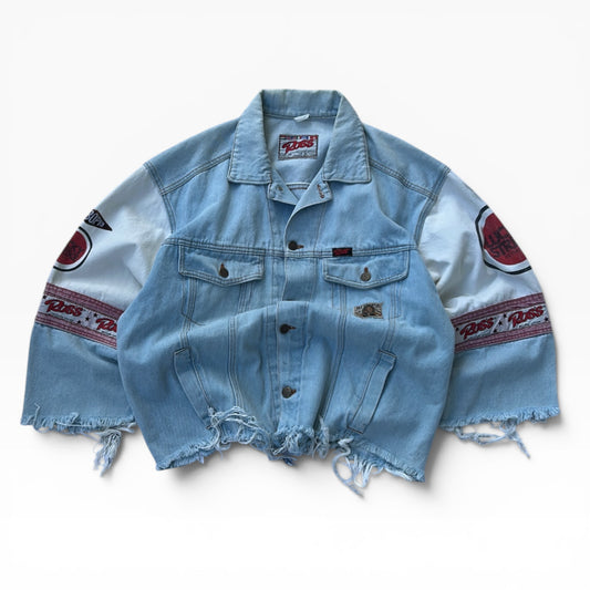 Ross Vintage graphic denim jacket