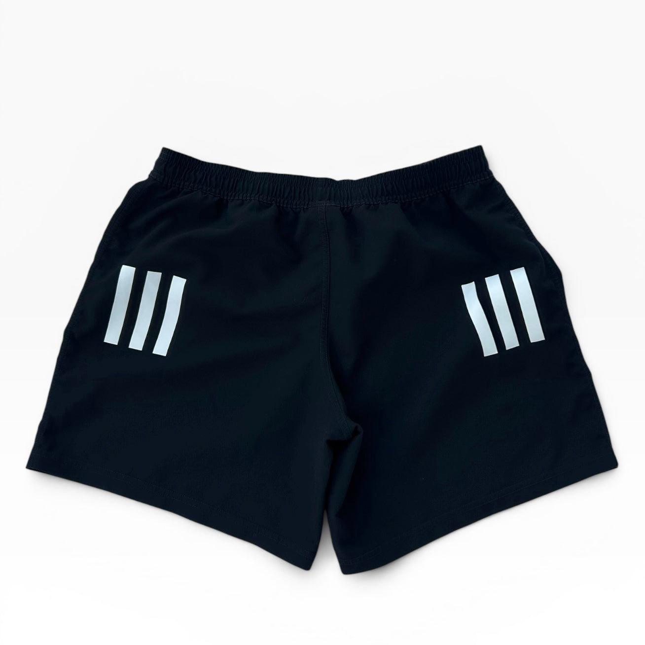 Adidas black track adjustable shorts
