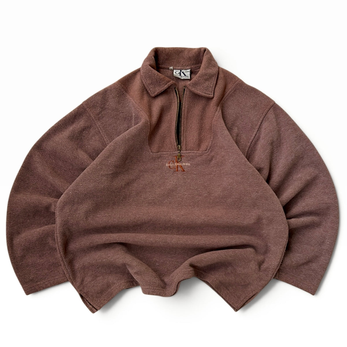 Calvin Klain Jeans moca 1/4 zip fleece
