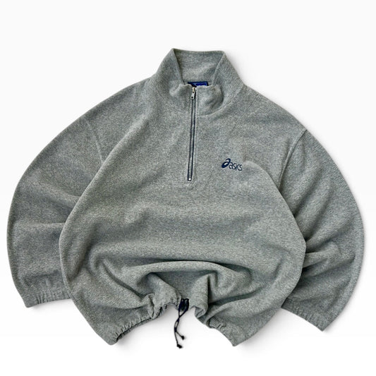 Asics grey 1/4 Zip adjustable Fleece