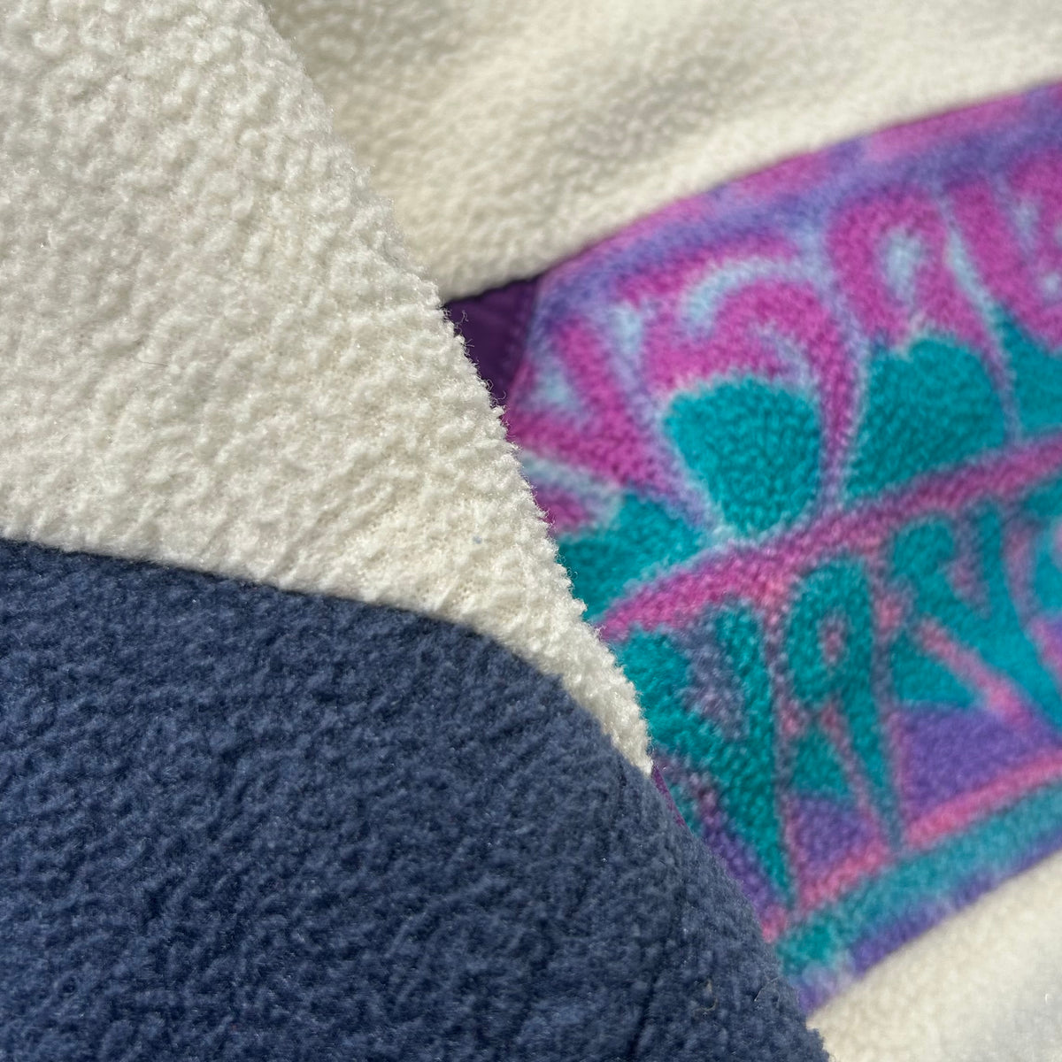 Salewa 1/4 zip colourful fleece