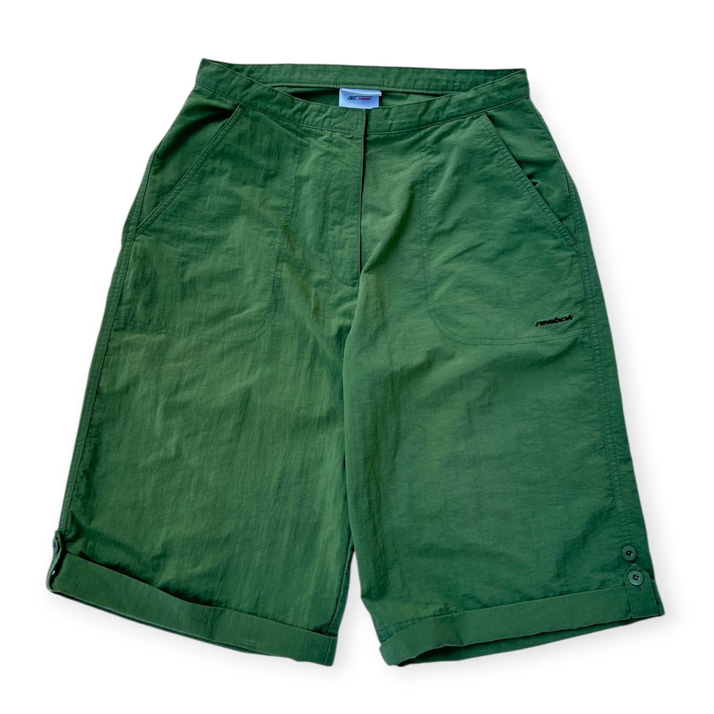 Reebok green bermuda shorts