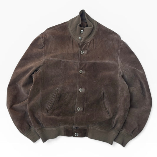 Dark brown suede bber jacket