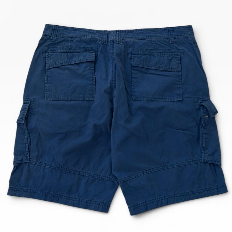 Dark blue cargo bermuda shorts