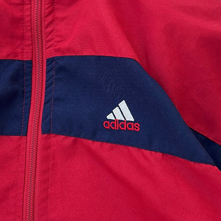 Vintage Adidas Red x Navy Shell Jacket