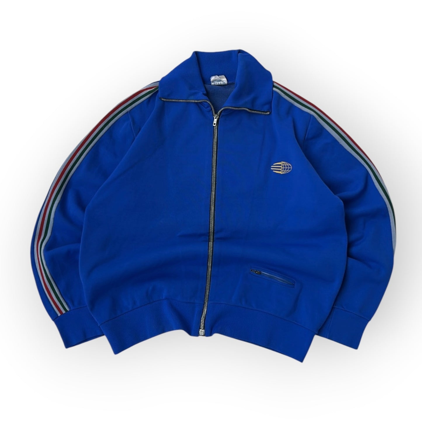 “ITALIA” blue full zip jacket